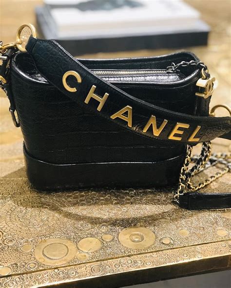 chanel gabrielle croc embossed|Chanel gabrielle purse bag.